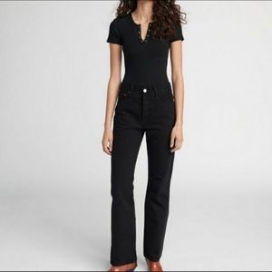 Re/Done High Rise Loose Jeans Black 184-3WHRL